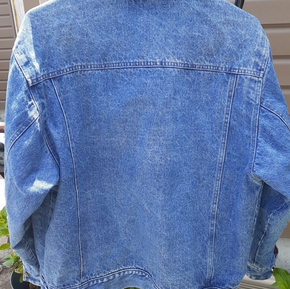 Vintage 1980s Sbii by Bitterman Denim jean jacket size Medium  Mens? Coat - Picture 5 of 5